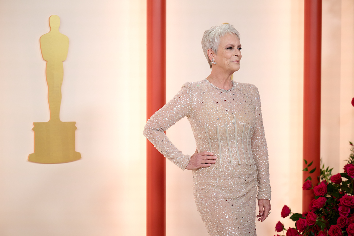 Oscar® nominee Jaime Lee Curtis arrives on the red carpet of the 95th Oscars® at the Dolby® Theatre at Ovation Hollywood on Sunday, March 12, 2023.