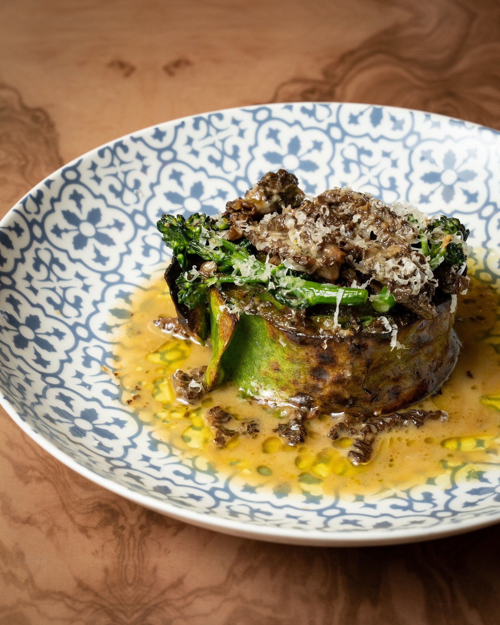 Rotolo – Rabe, green garlic, pecorino, morels - Balla Italian Soul at  SAHARA Las Vegas 