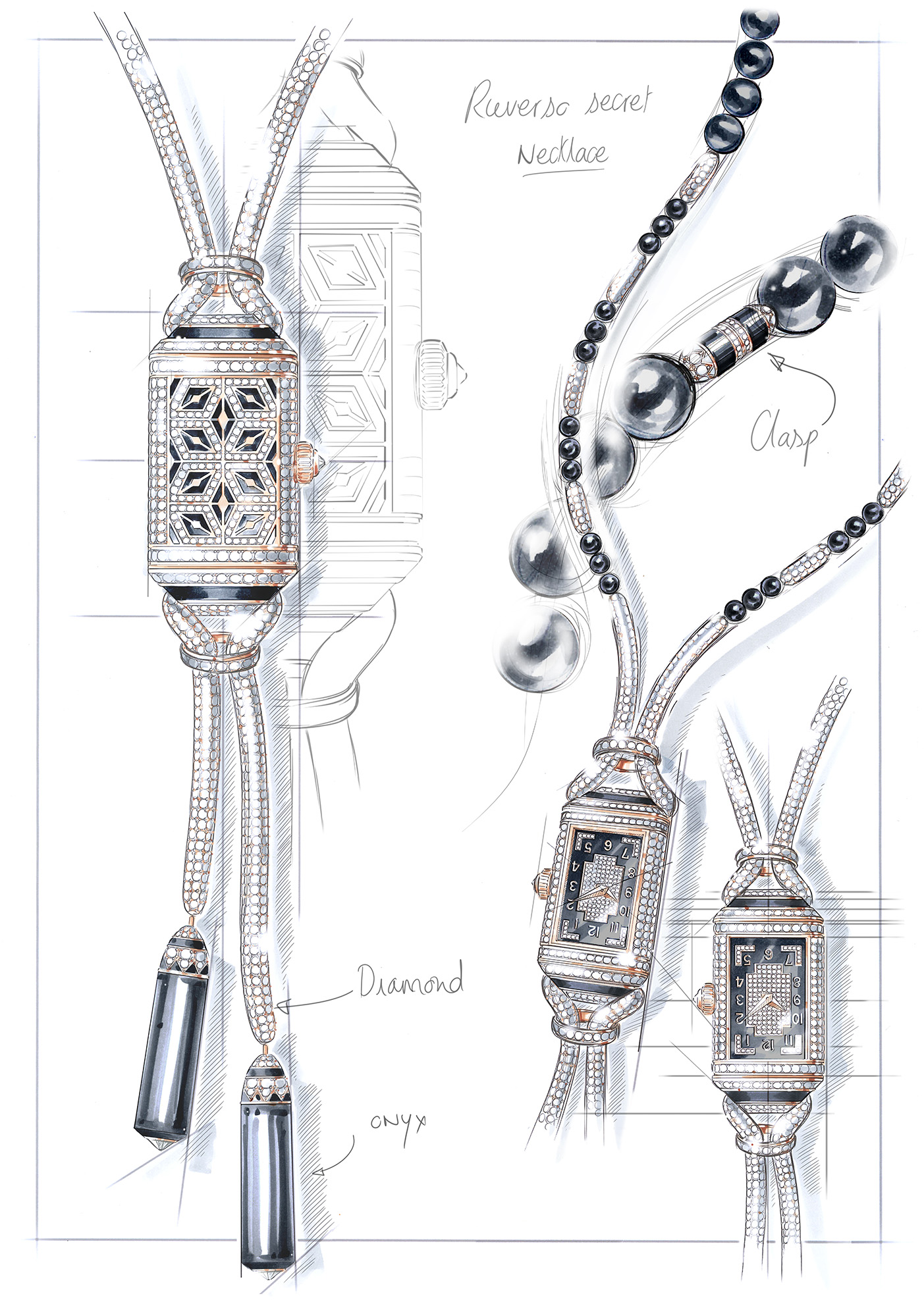 Reverso Secret Necklace from Jaeger-LeCoultre