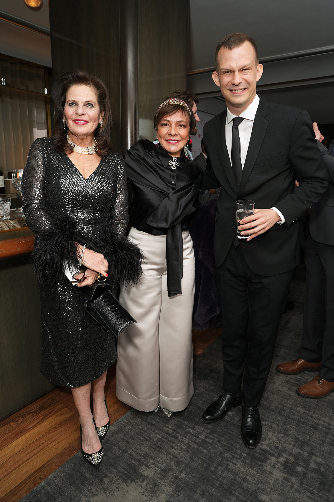 Sylvia Hemingway, Maribel Lieberman, and Adam Gyorgy attended the 2023 Gala from the Manhattan School of Music in New York City.