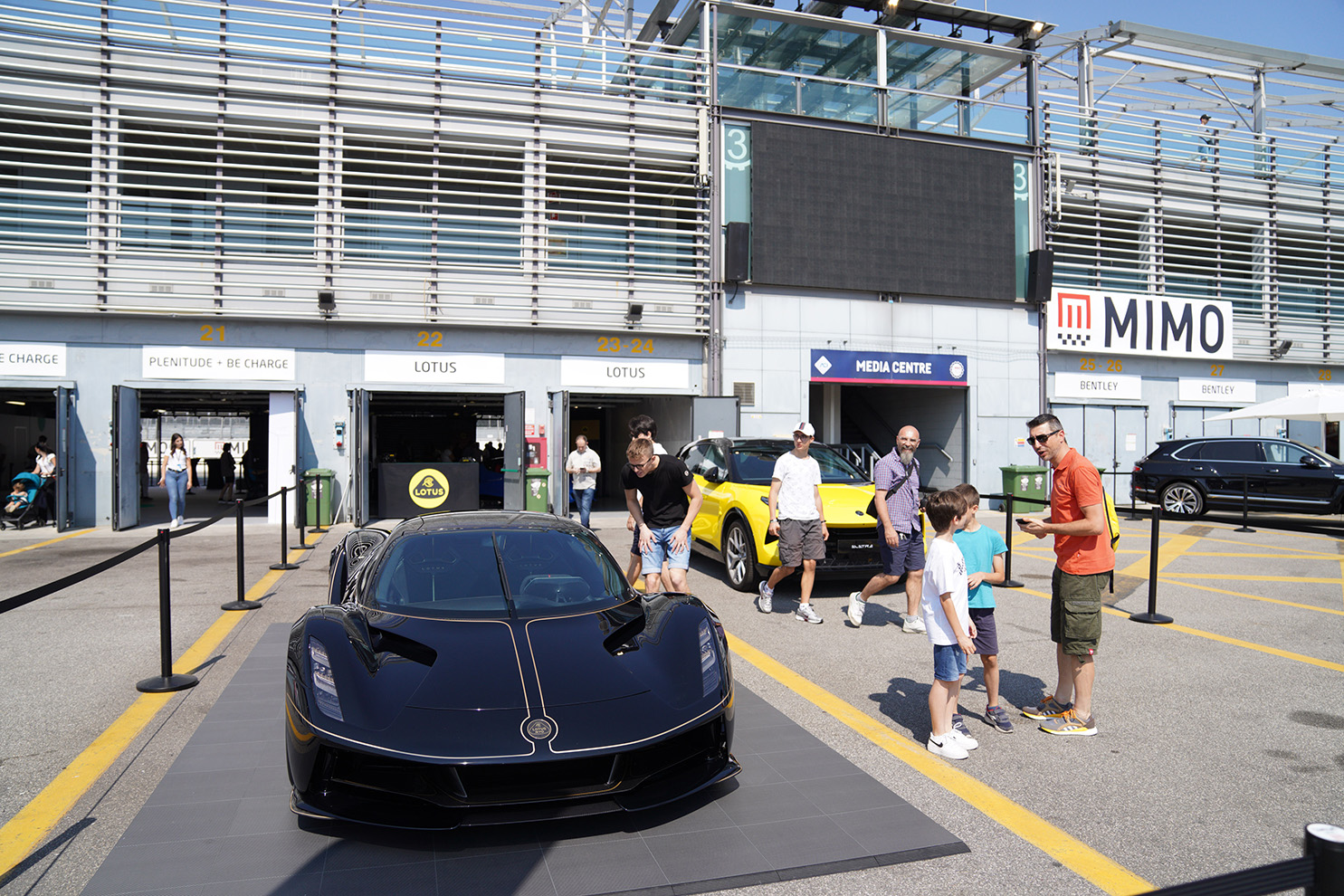 Lotus at 2023 Milano Monza Motor Show in Italy