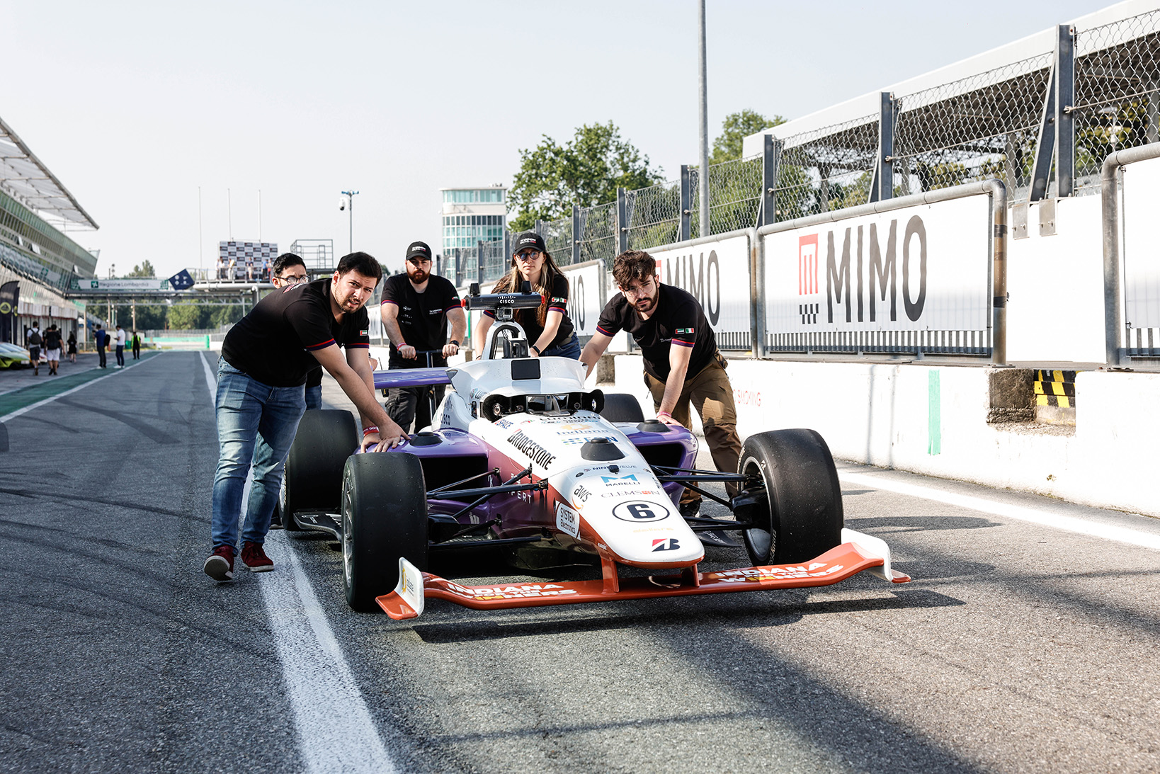 Indy Autonomous Challenge at the 2023 Milan Monza Motor Show (MIMO) in Monza, Italy.