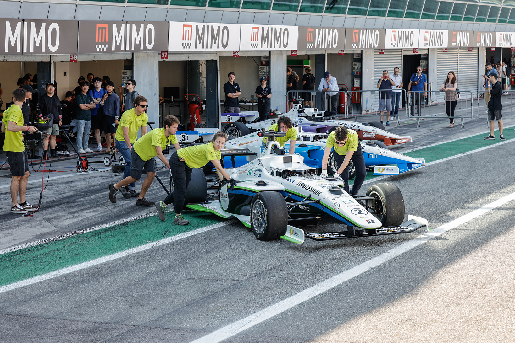 Indy Autonomous Challenge at the 2023 Milan Monza Motor Show (MIMO) in Monza, Italy.