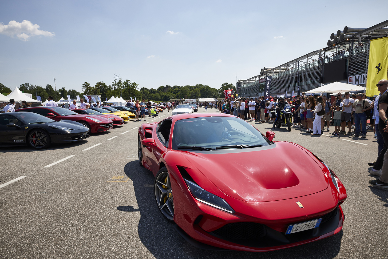 Ferrari at 2023 Milano Monza Motor Show in Italy