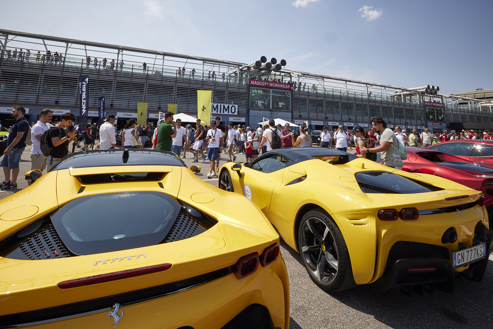 Ferrari at 2023 Milano Monza Motor Show in Italy