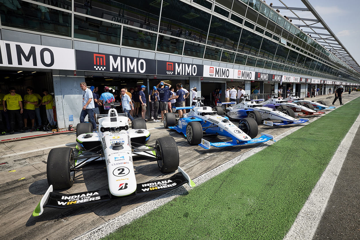 Indy Autonomous Challenge at the 2023 Milan Monza Motor Show (MIMO) in Monza, Italy.