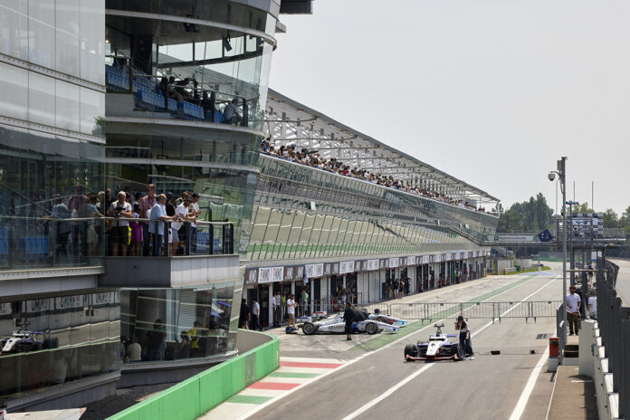 Indy Autonomous Challenge at the 2023 Milan Monza Motor Show (MIMO) in Monza, Italy.