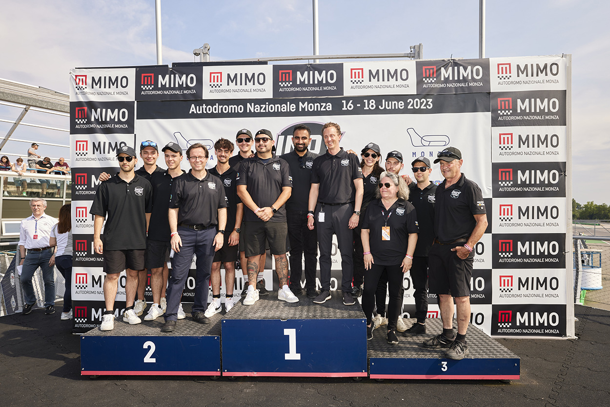 Indy Autonomous Challenge at the 2023 Milan Monza Motor Show (MIMO) in Monza, Italy.