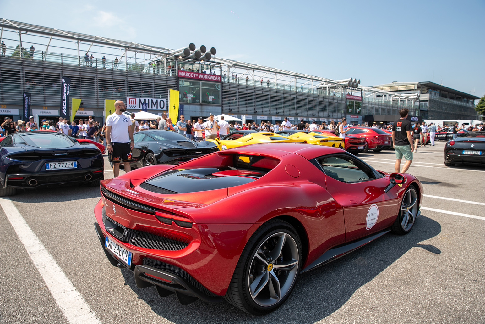 Ferrari at 2023 Milano Monza Motor Show in Italy