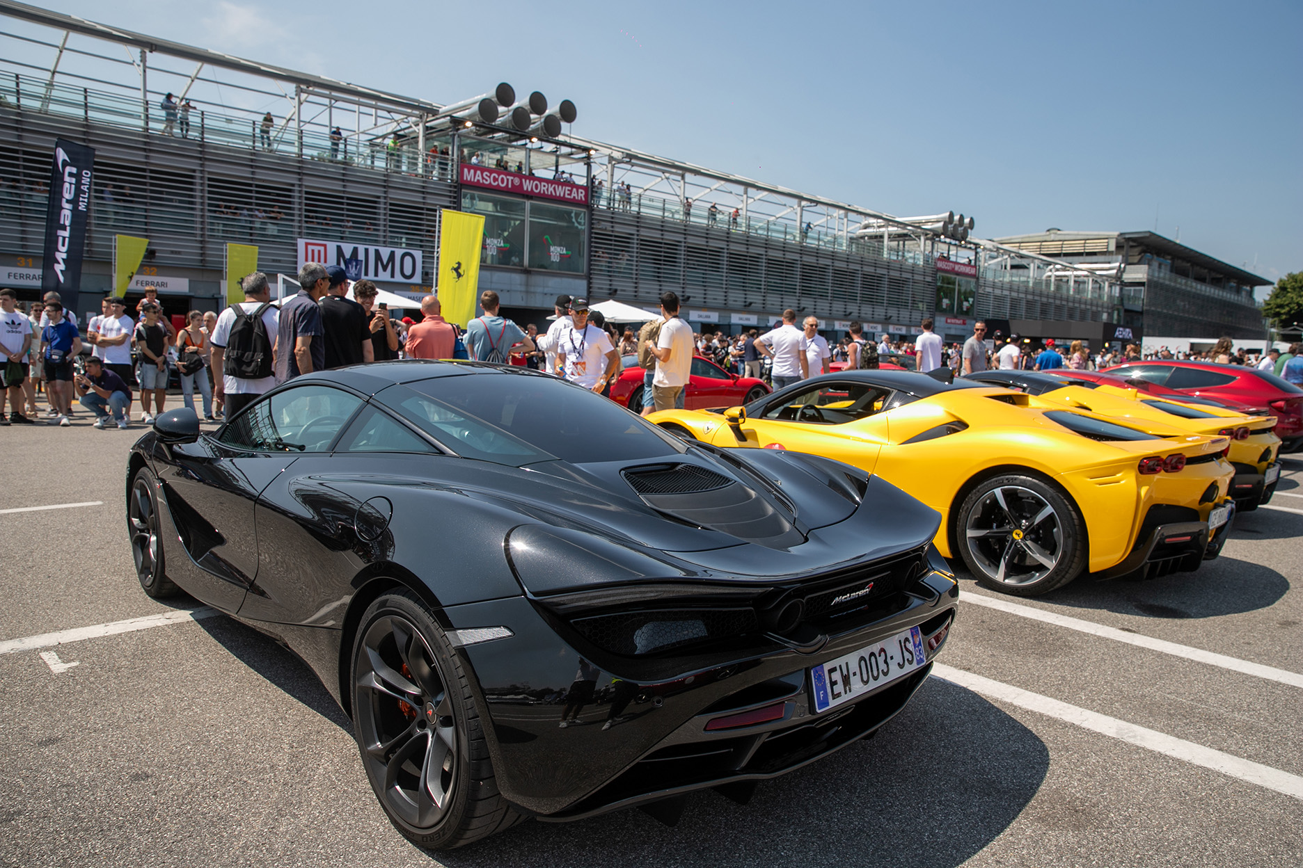 Ferrari at 2023 Milano Monza Motor Show in Italy