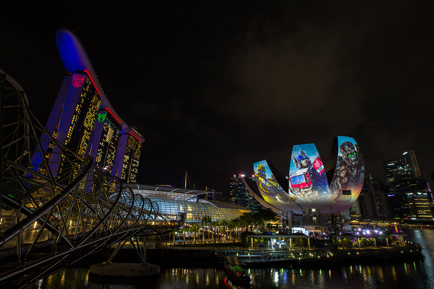 Transformers: Rise of the Beasts world premiere at Marina Bay Sands in Singapore