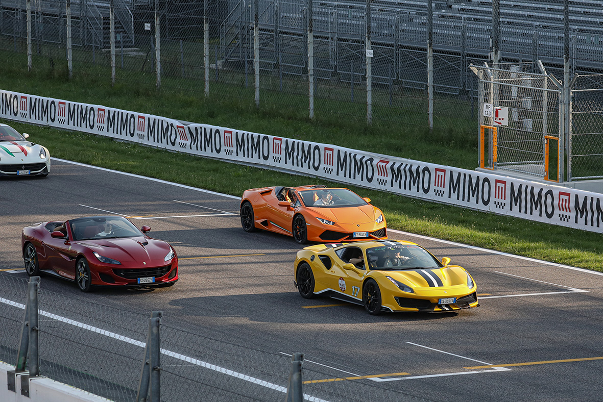 Supercar Parade at 2023 MIMO in Monza, Italy