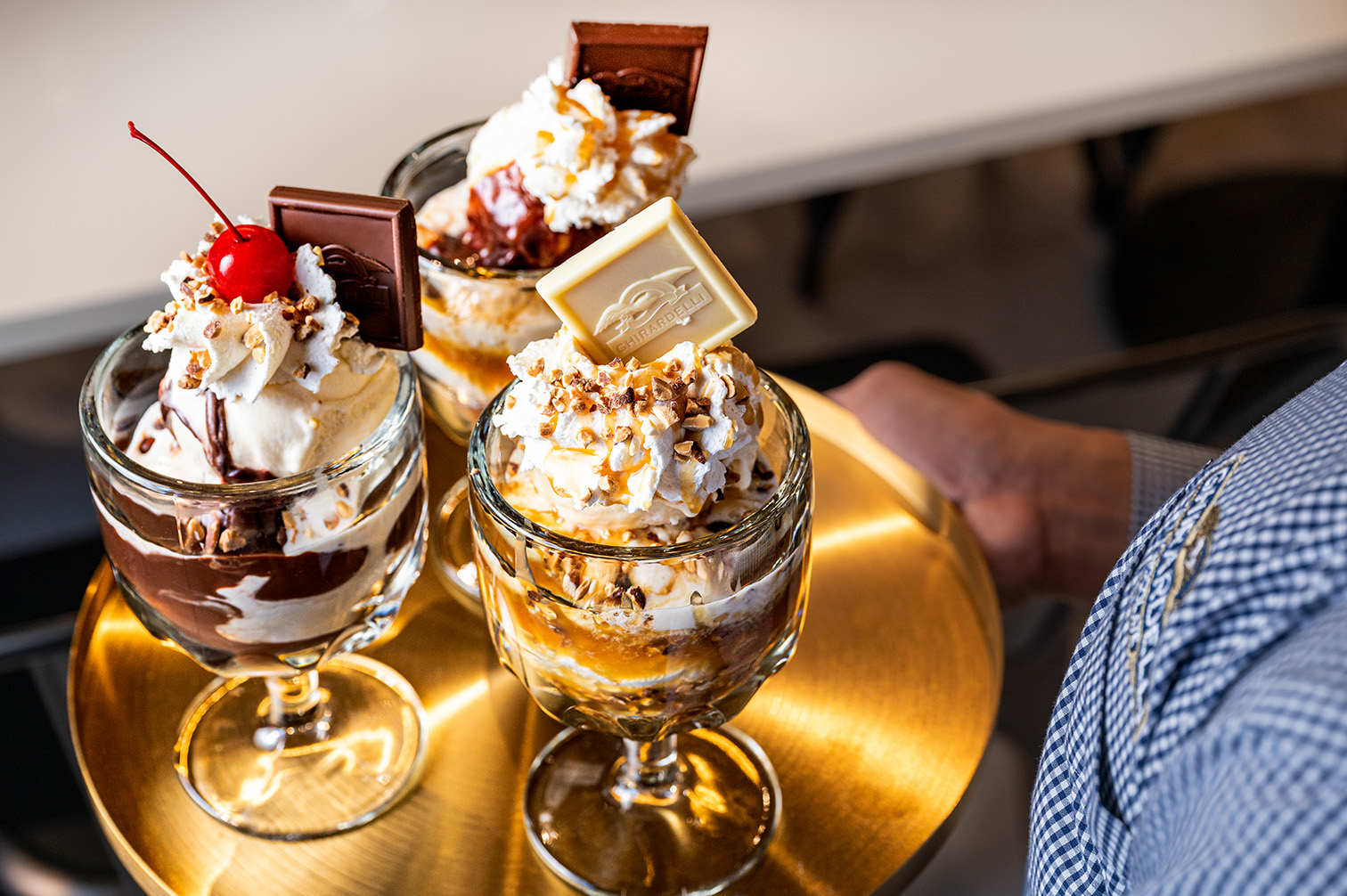 Original Ghirardelli Chocolate & Ice Cream Shop in San Francisco, California