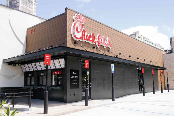 The first drive-thru-focused Chick-fil-A location on O’ahu is now open