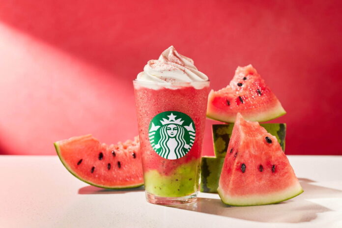 Watermelon Frappuccino from Starbucks