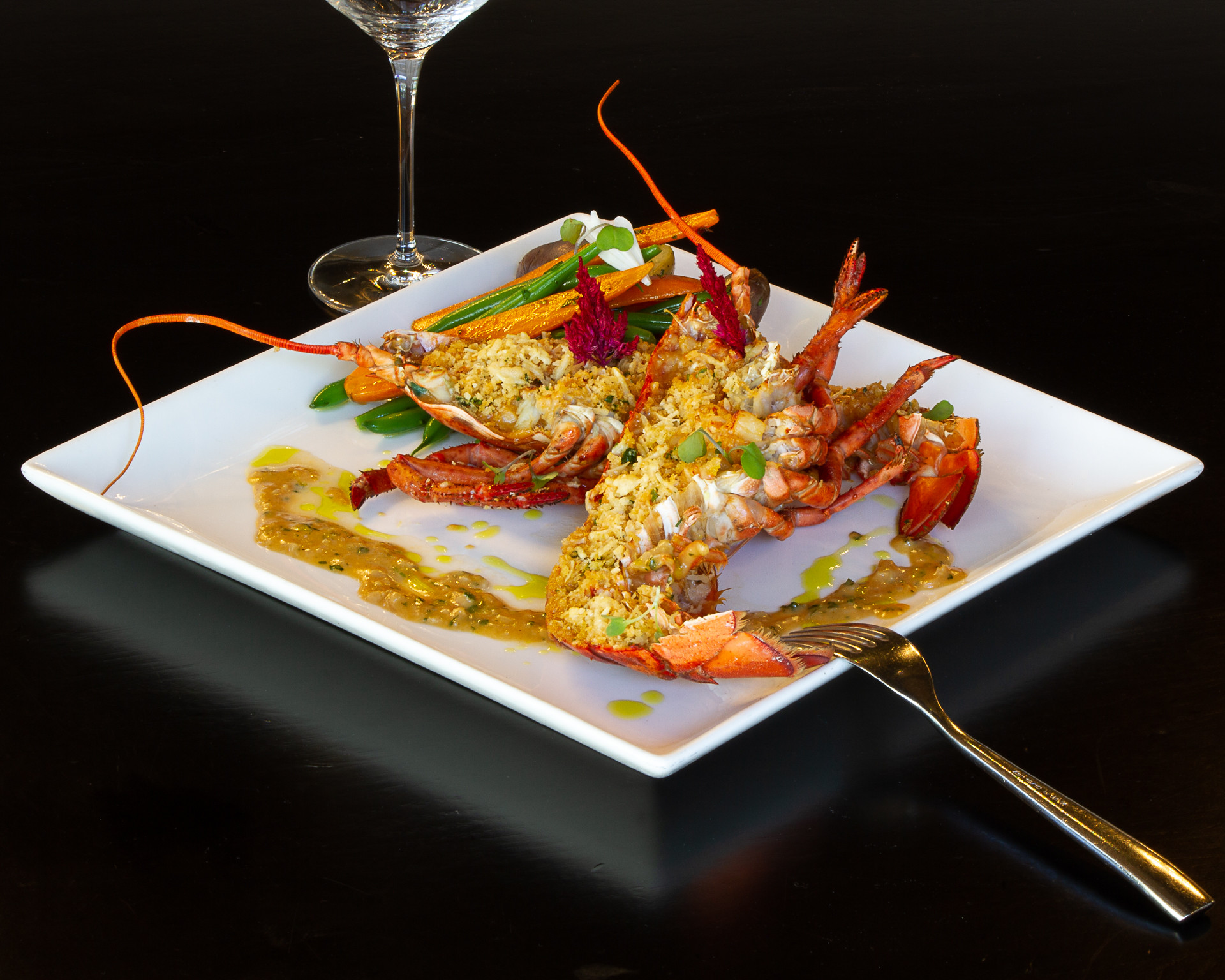 Lobster thermidor at Hawthorn Grill