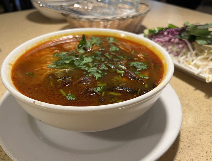 Bún Bò Huế chay at The Sun Vegan in Fountain Valley, California (Photo by Julie Nguyen)