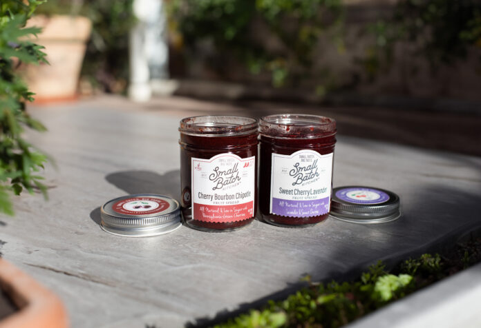 Cherry bourbon chipotle fruit spread and Cherry Lavender Fruit Spread from Small Batch Kitchen in Pennsylvania (Photo by Julie Nguyen)