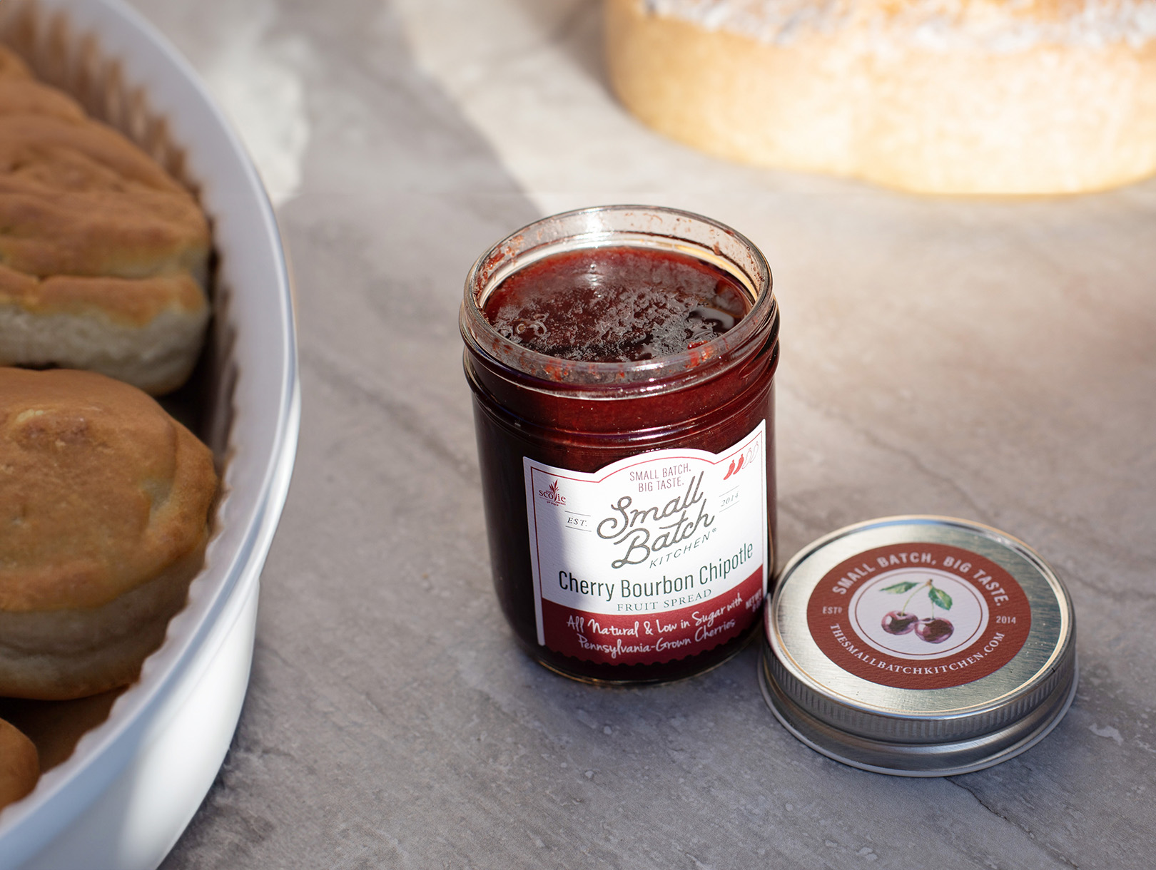 Cherry bourbon chipotle fruit spread from Small Batch Kitchen in Pennsylvania (Photo by Julie Nguyen)