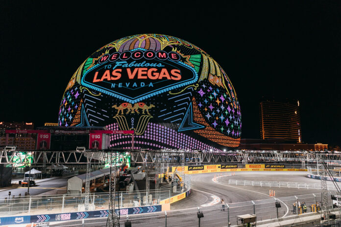 Sphere's Exosphere to Illuminate Las Vegas Grand Prix Weekend