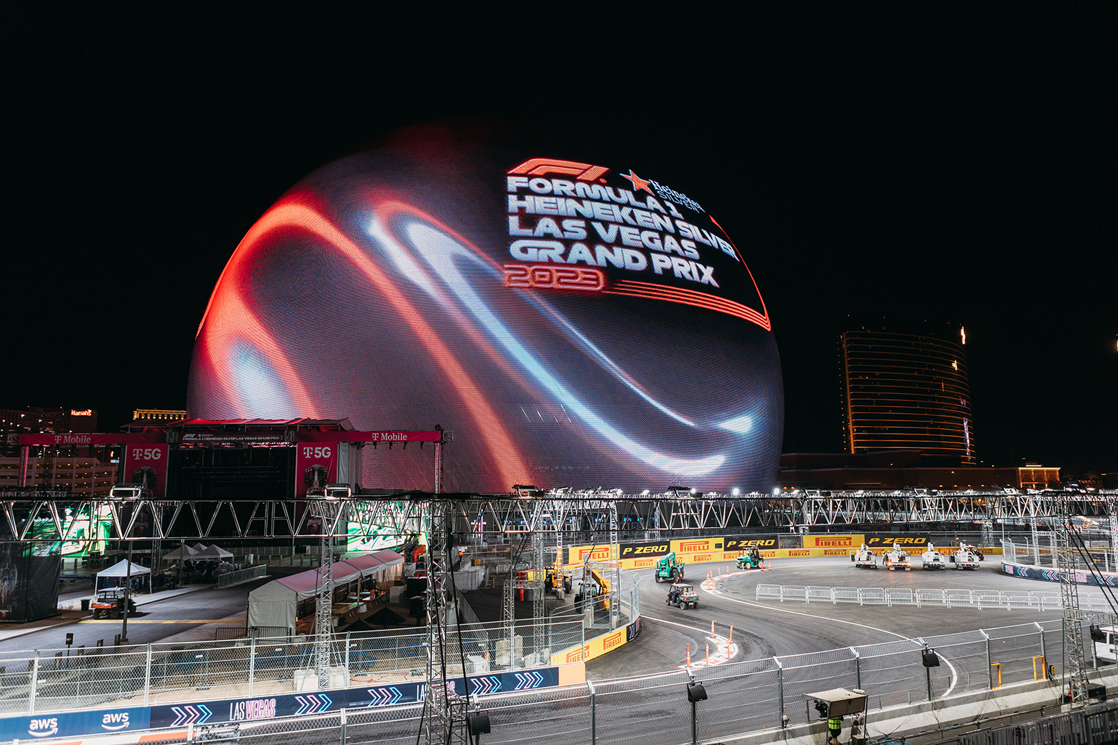 Sphere's Exosphere to Illuminate Las Vegas Grand Prix Weekend