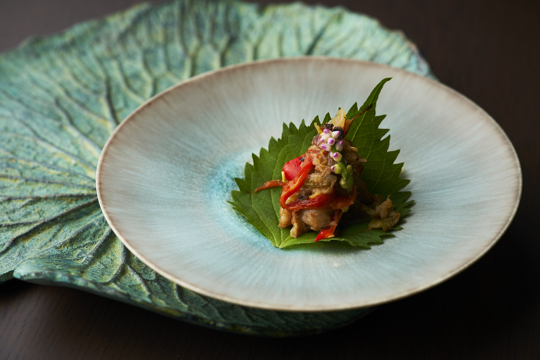 Miang kham is just one of the mouthwatering amuse bouches served at Ayatana inside Dusit Thani Kyoto