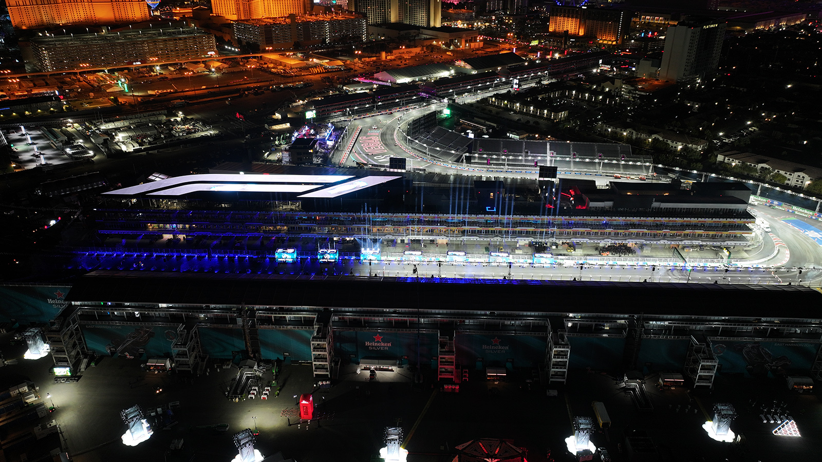 Samsung's Grand Display at the Formula 1 Heineken Silver Las Vegas Grand Prix 2023