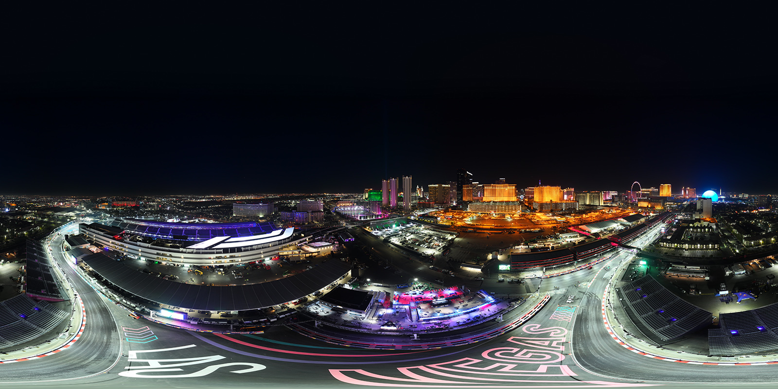 Samsung's Grand Display at the Formula 1 Heineken Silver Las Vegas Grand Prix 2023