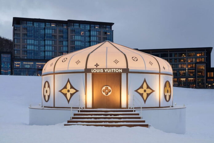 Louis Vuitton's Pop-Up Store in Niseko