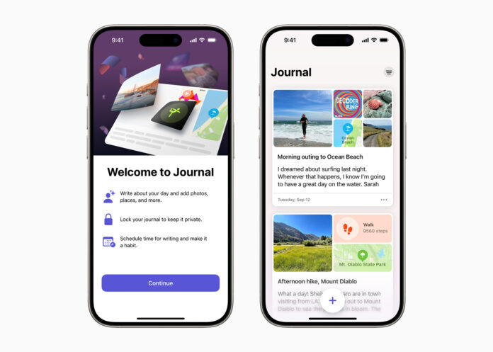 Apple Journal app