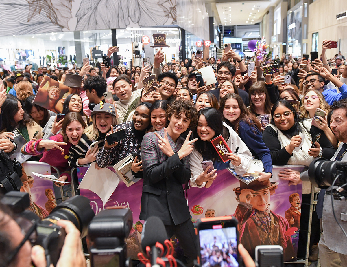 WONKA - TORONTO FAN EVENT - DECEMBER 13, 2023 - Timothée Chalamet attends a Fan Event in Toronto.