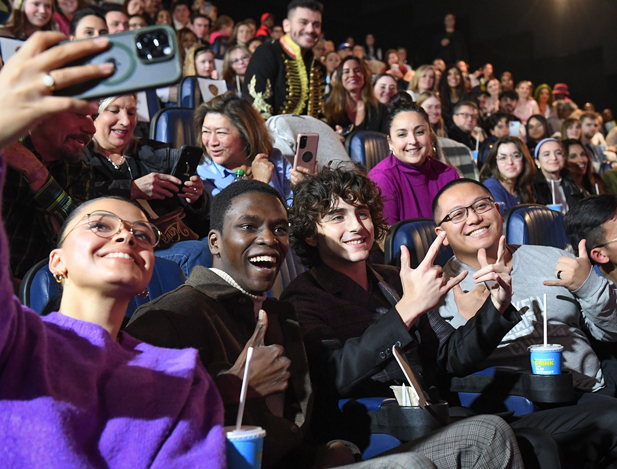 WONKA - TORONTO FAN EVENT - DECEMBER 13, 2023 - Timothée Chalamet attends a Fan Event in Toronto.