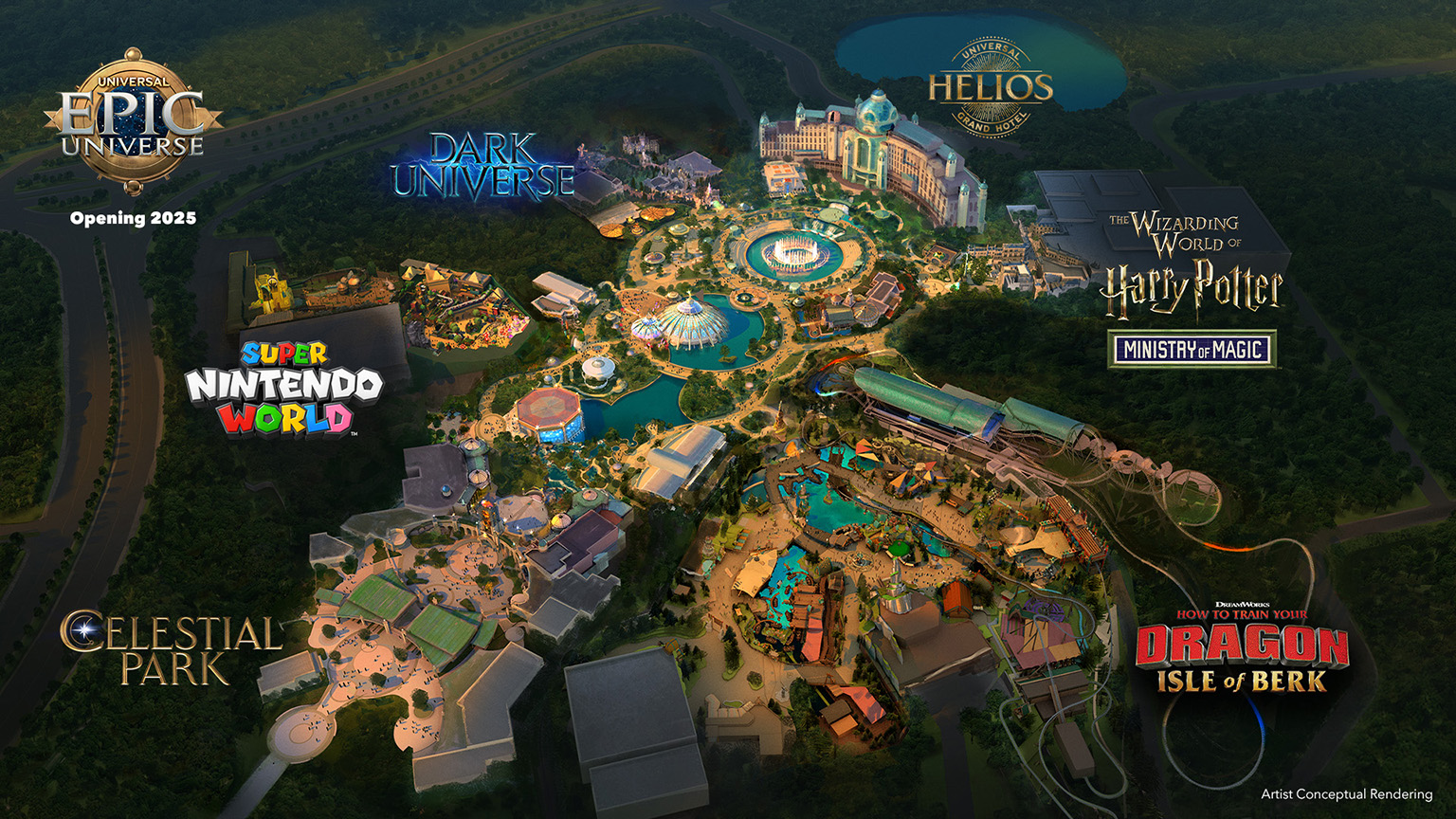 Universal Epic Universe – Bird’s-Eye View