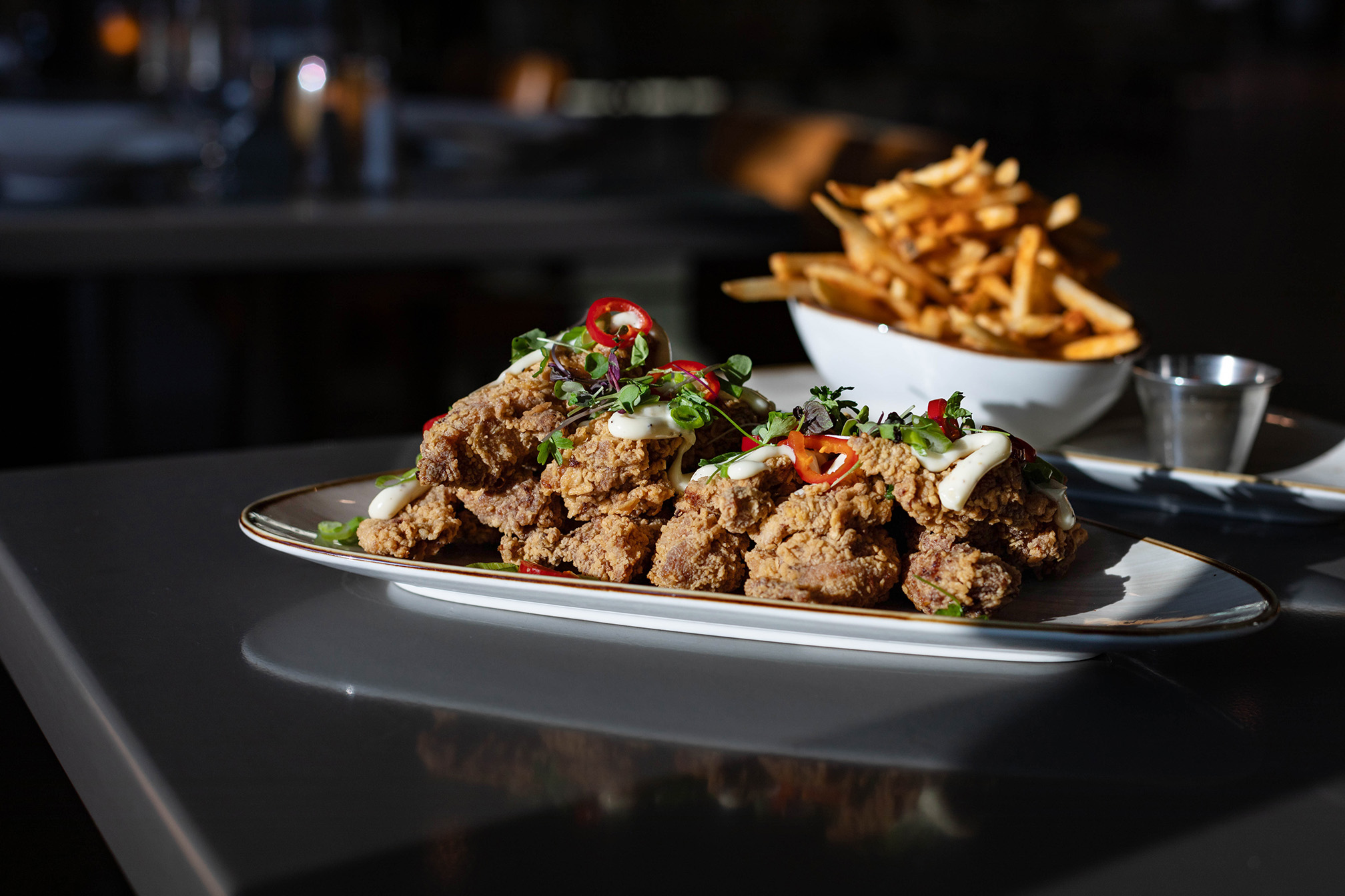 Lemongrass + Ginger Fried Chicken - Haven Point Provisions & Spirits at Sonesta Irvine hotel (Photo by Julie Nguyen)