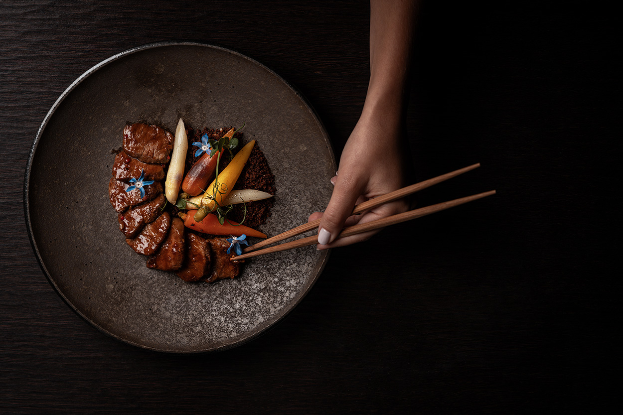 Hakkasan Stir-fry lamb loin