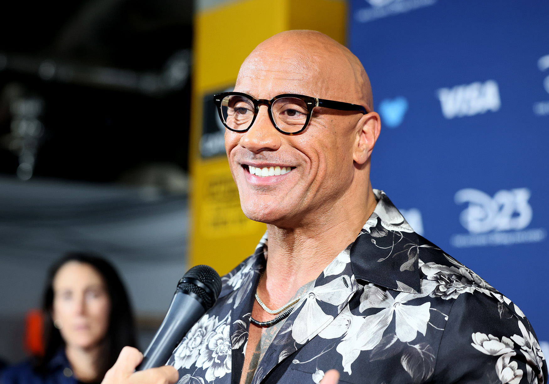 Dwayne Johnson at D23: The Ultimate Disney Fan Event in Anaheim, California on August 09, 2024. 