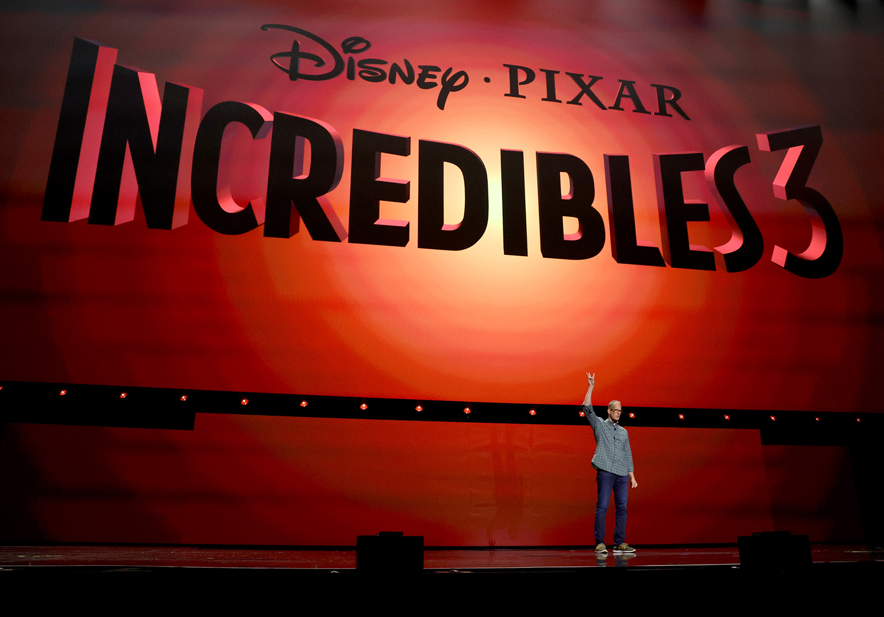 Pete Docter, CCO, Pixar appears at the Disney Entertainment Showcase at D23: The Ultimate Disney Fan Event in Anaheim, California on August 09, 2024.