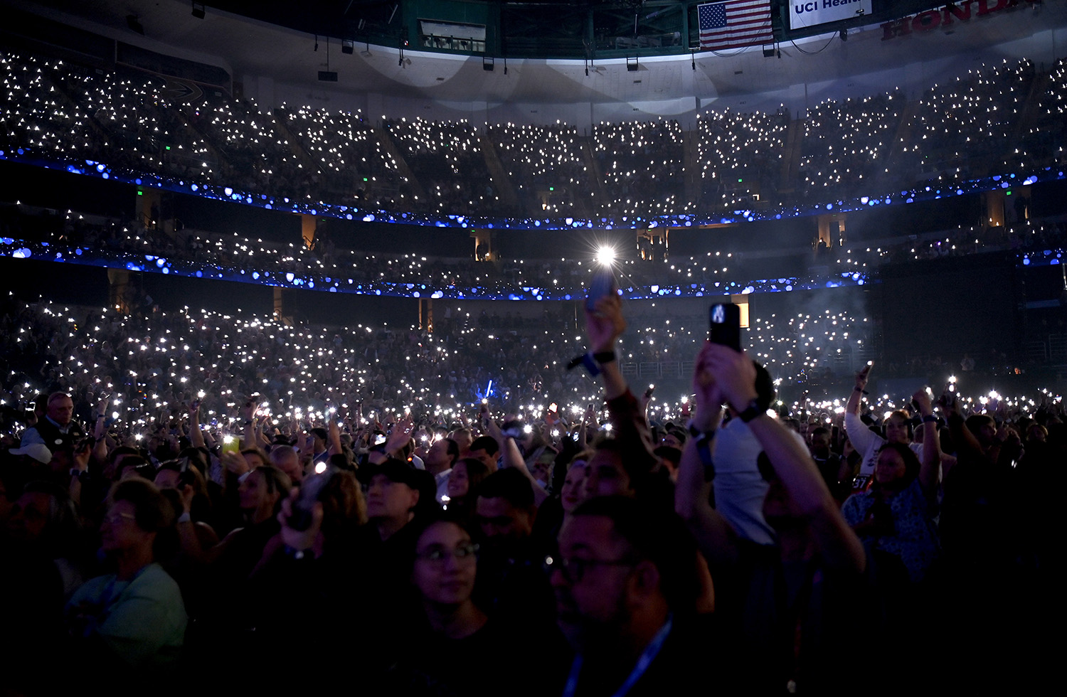 View of audience at the Disney Entertainment Showcase at D23: The Ultimate Disney Fan Event in Anaheim, California on August 09, 2024.