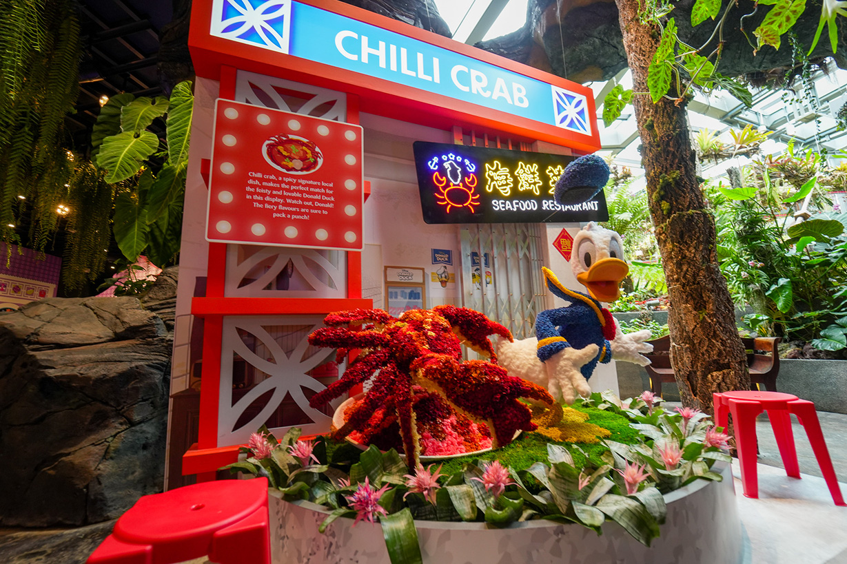 Donald Duck with Chilli Crab