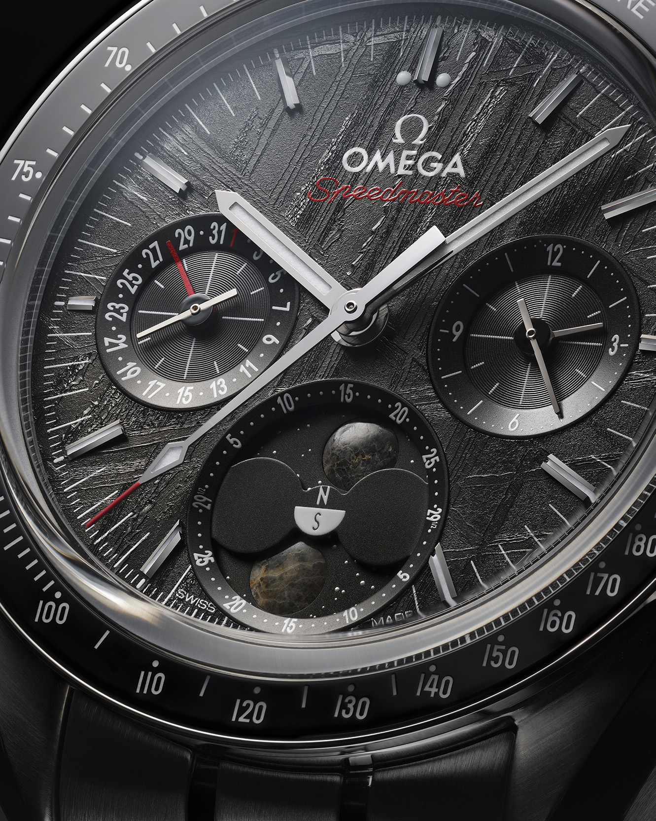 OMEGA Speedmaster Moonphase Meteorite