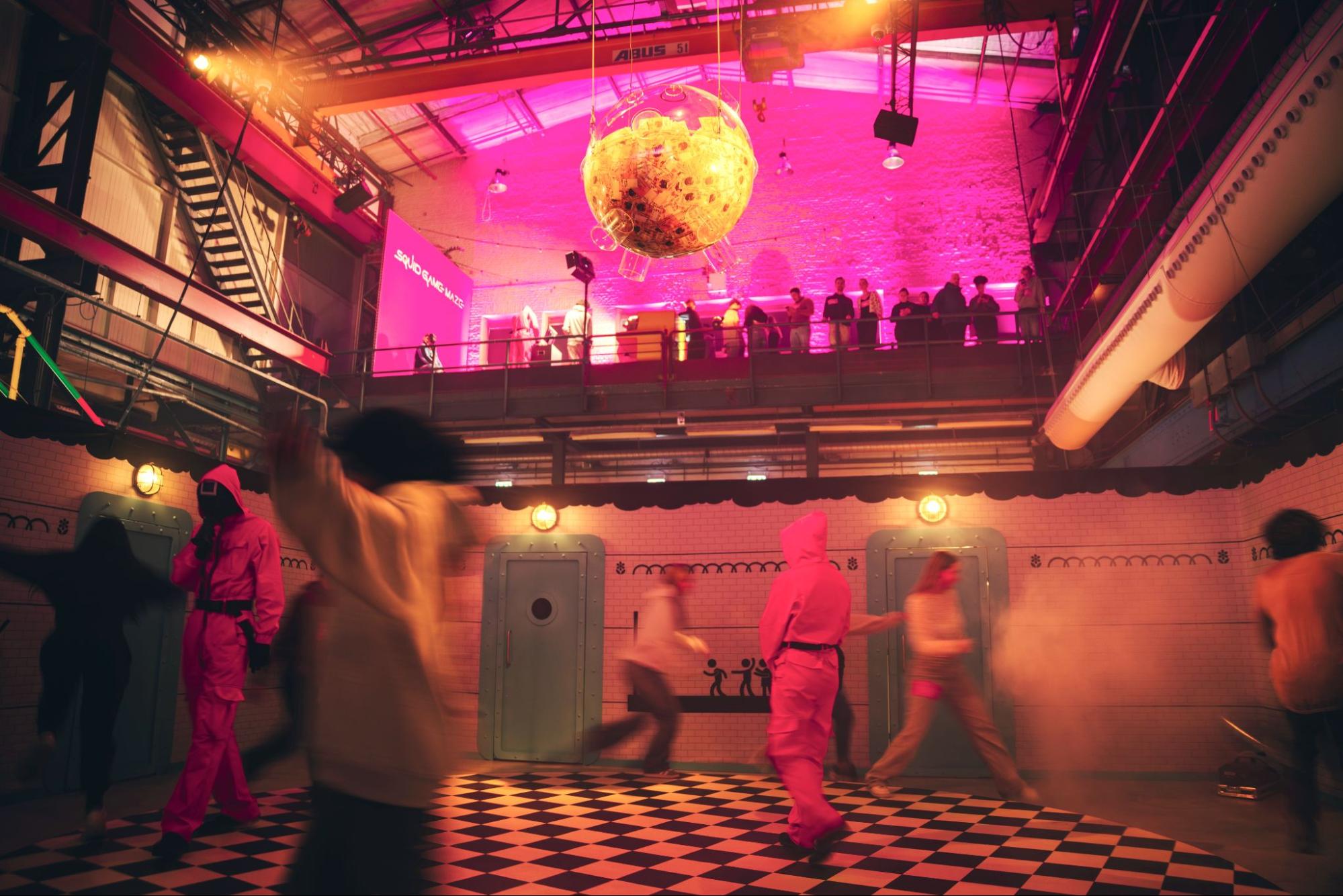 The dormitory room inside the Squid Game Maze in the Netherlands